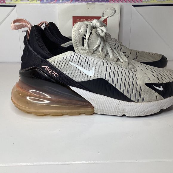 Nike Air Max 270 GS Running Shoes Size 5.5 youth Boys or Girls White 943346-005 - Picture 5 of 10